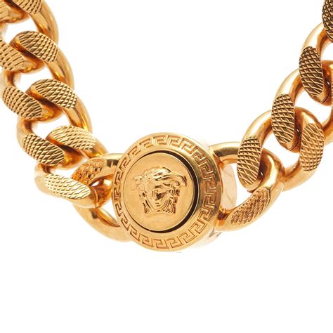 versace white gold necklace|versace necklace real gold.